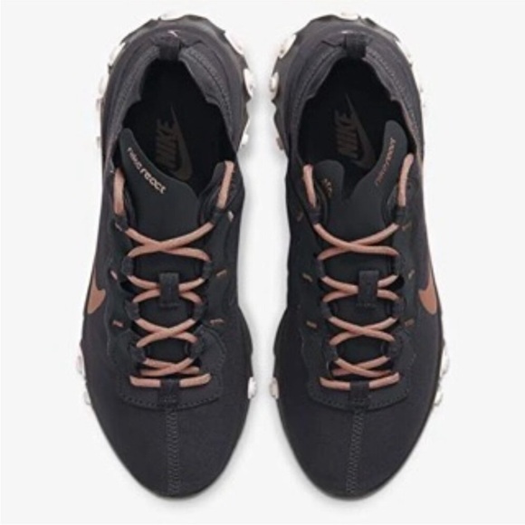 Nike React Element 55 Oil Grey Copper Sneaker - Picture 5 of 12